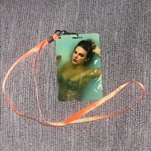 Taylor Swift Lanyard with Orange Strap October 2nd 2025 Album cover